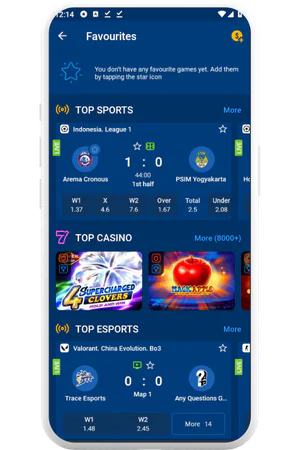 MostBet favourite games in application 